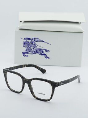 Burberry BE2455 4199 Women Square Eyeglasses 52mm - Check Grey